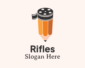 Writer - Pencil Film Reel logo design