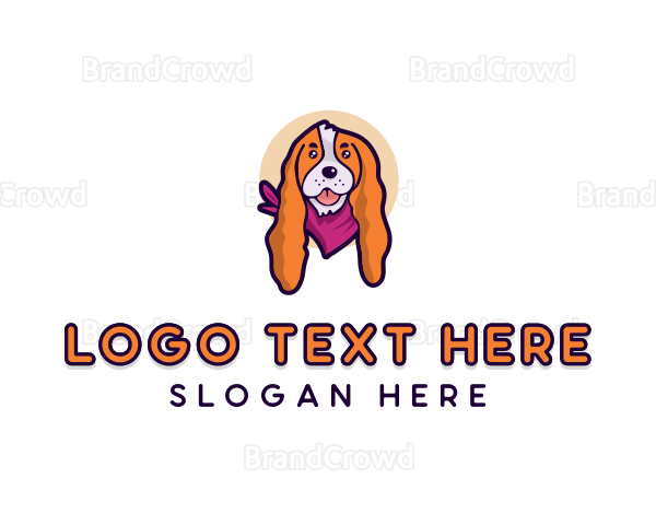 Basset Hound Dog Logo