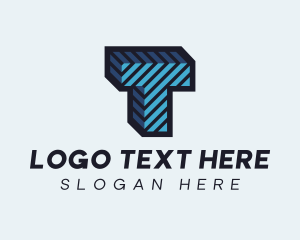3D Contractor Letter T Logo
