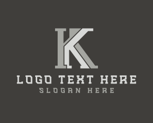 Home Builder - Property Architect Letter K logo design