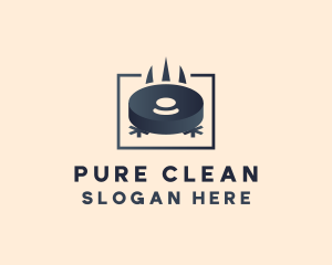 Robot Vacuum Cleaning logo design