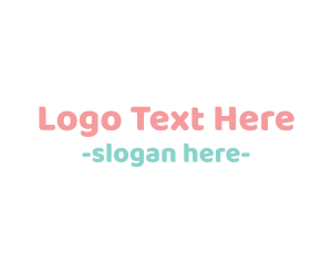 Balloon - Cute Baby Text Font logo design