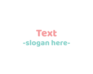 Cute Baby Text Font logo design