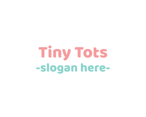 Babysitting - Cute Baby Text Font logo design