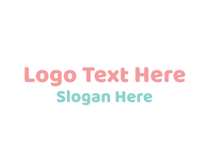 Cute Baby Text Font Logo