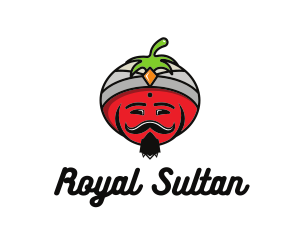 Tomato Turban Mustache logo design