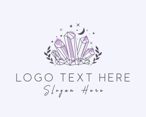 Crystal - Precious Crystal Gem logo design