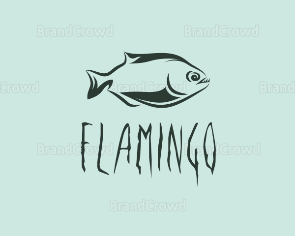Piranha Fish Creature Logo