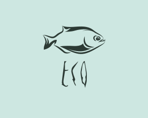 Piranha - Piranha Fish Creature logo design