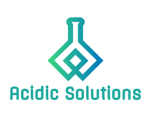 Acid - Modern Flask Laboratory logo design
