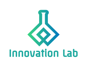 Modern Flask Laboratory  logo design