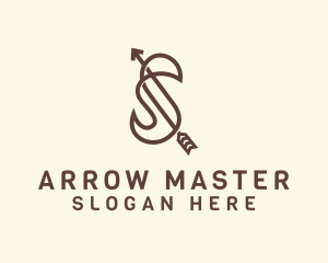 Archery - Archery Arrow Letter S logo design