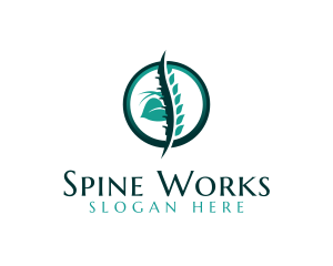 Natural Spine Spa logo design