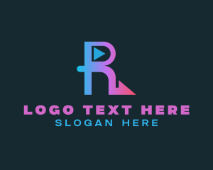 Connection - Express Arrow Letter R logo design