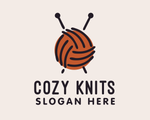 Yarn Ball String  logo design