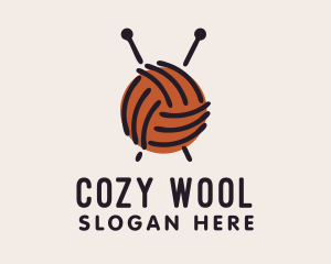 Yarn Ball String  logo design