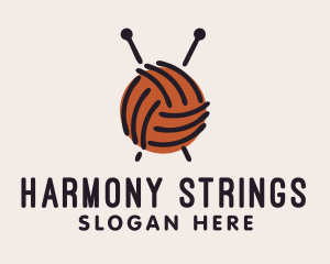 Yarn Ball String  logo design