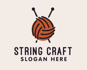 String - Yarn Ball String logo design