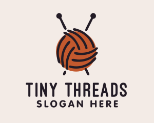 Yarn Ball String  logo design