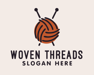 Yarn Ball String  logo design