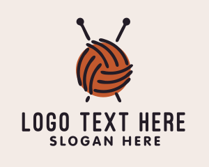 Skein - Yarn Ball String logo design