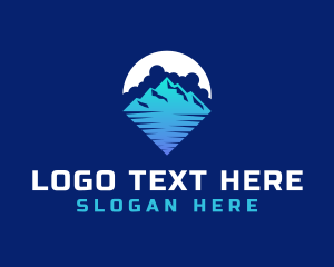 Highland - Travel Mountain Summit logo design