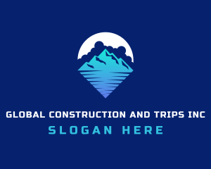 Highland - Travel Mountain Summit logo design