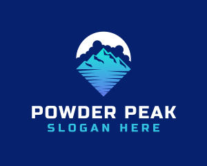 Ski - Travel Mountain Summit logo design