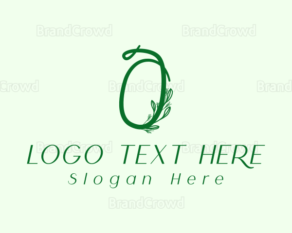 Natural Elegant Letter O Logo