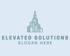 Abstract High Rise Building  logo design