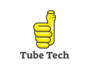 Tube - Thumbs Up Pipe logo design