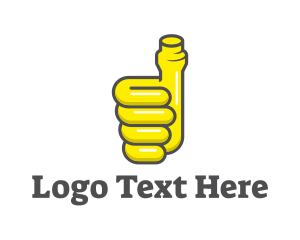Thumb - Thumbs Up Pipe logo design