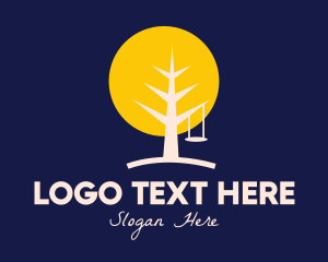 Night Forest Tree Swing Logo