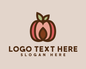 Peach - Apricot Fruit Orchard logo design