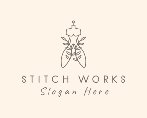 Alteration - Sustainable Fashion Dress logo design