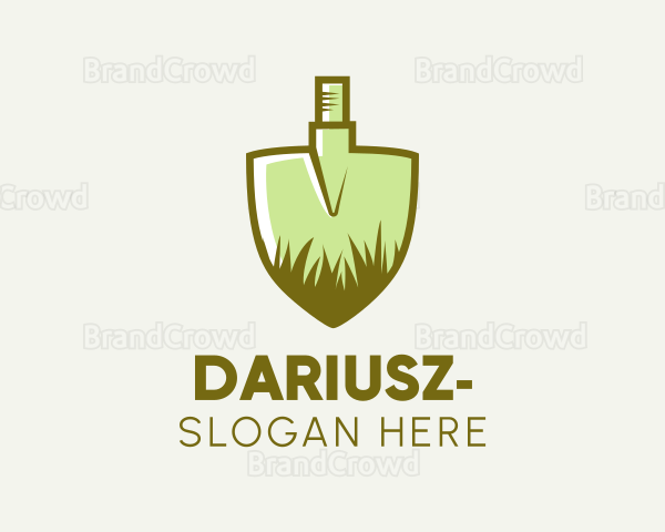 Shovel Grass Landscaping Logo