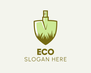 Shovel Grass Landscaping  logo design