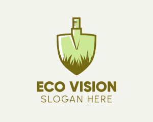 Shovel Grass Landscaping  logo design