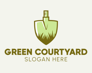 Shovel Grass Landscaping  logo design