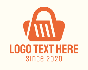 Purchase - Orange Shopping Bag logo design