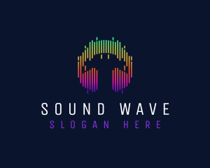 Music Sound Headphone logo design