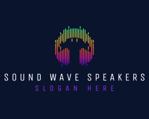 Music Sound Headphone logo design