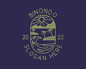 Tropical Island Beach Getaway Logo