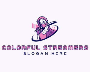 Cosplay Gaming Streamer logo design