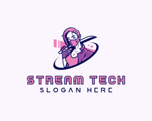 Streamer - Cosplay Gaming Streamer logo design