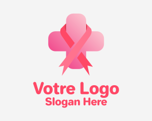 Caregiver - Breast Cancer Cross logo design