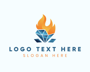 Jewelry - Crystal Flame Jewelry logo design