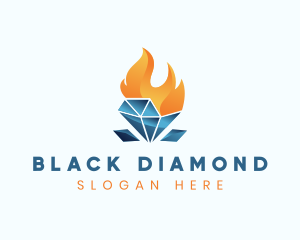 Crystal Flame Jewelry  logo design