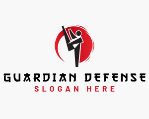 Self Defense - Karate Martial Arts logo design