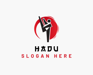 Muay Thai - Karate Martial Arts logo design